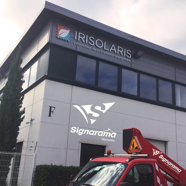 IRISOLARIS –Panneau aluminium + adhésif vinyle polymère laminé mat