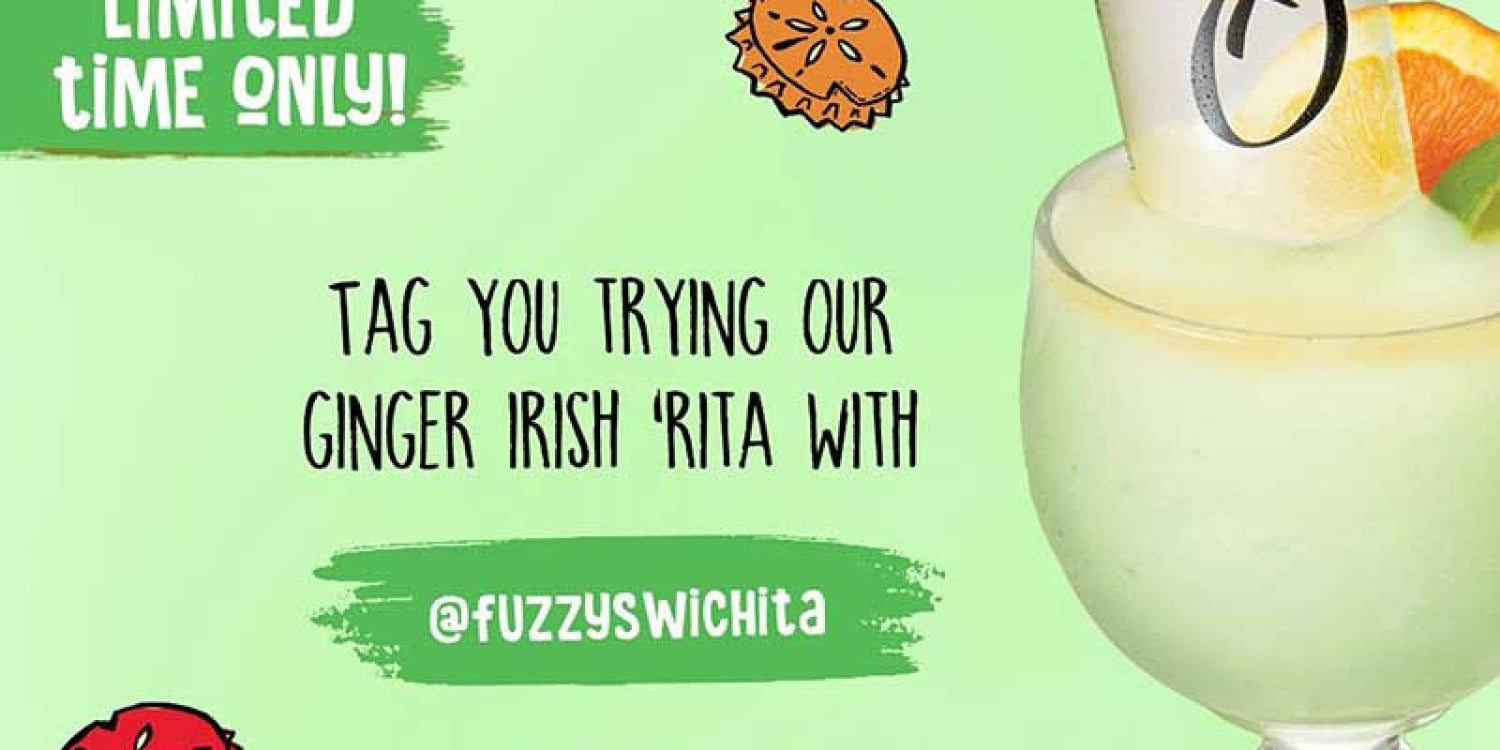 Get Lucky with Fuzzy's Taco Shop's Ginger Irish 'Rita This St. Patrick's Day