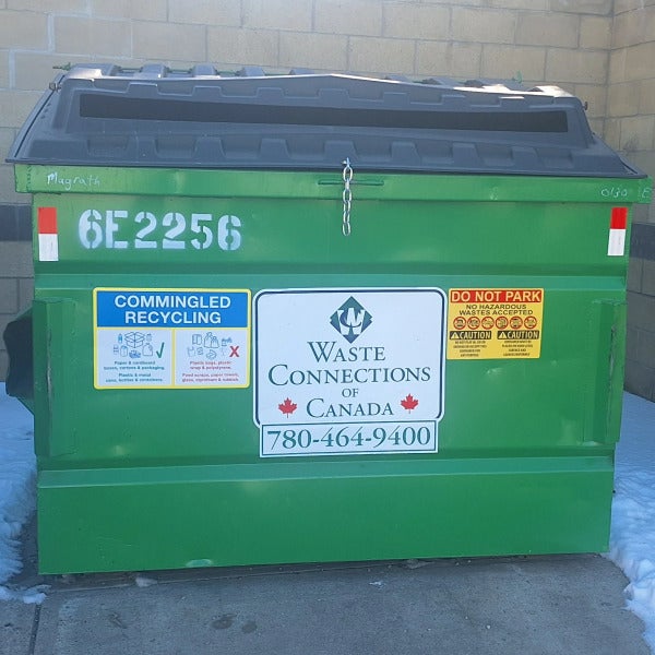 Waste Bin Decals for JLL in Edmonton, AB