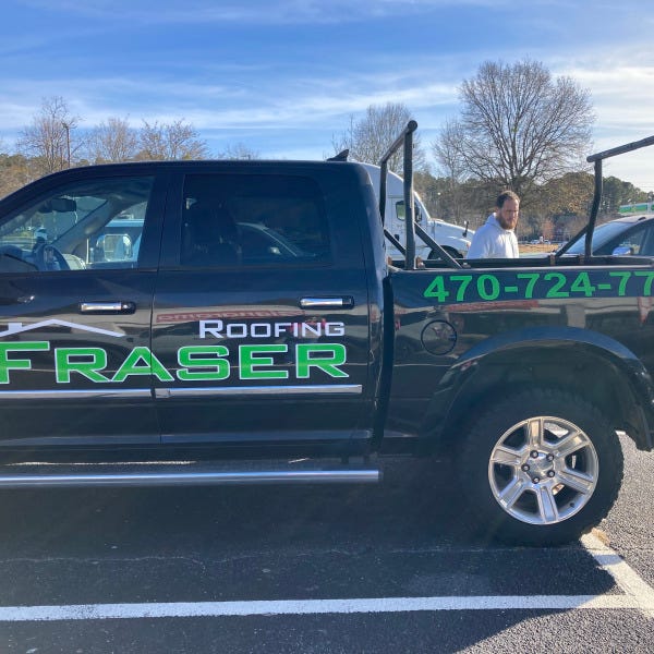 Fraser Roofing Truck Graphics