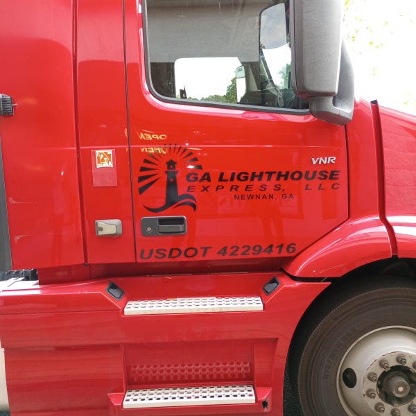 GA Lighthouse Truck Graphics Passenger Side