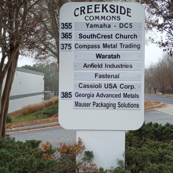 Rooker Properties Directional/Informational Sign