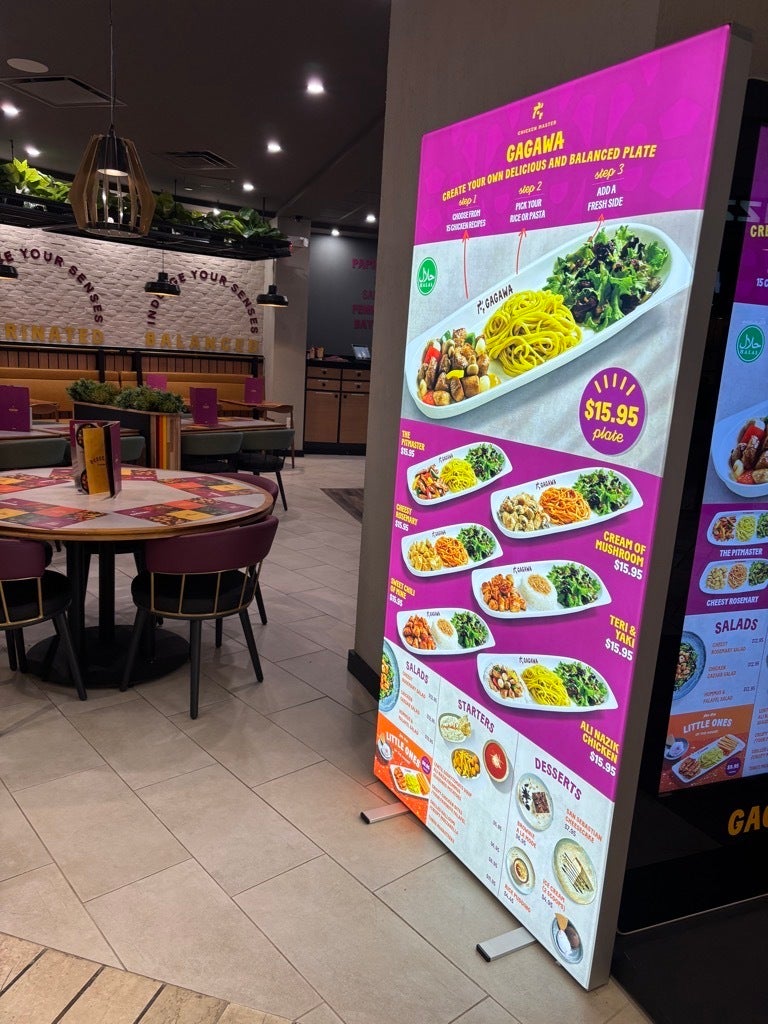 SEG Light Box for Gagawa Restaurant in Tysons Corner Mall