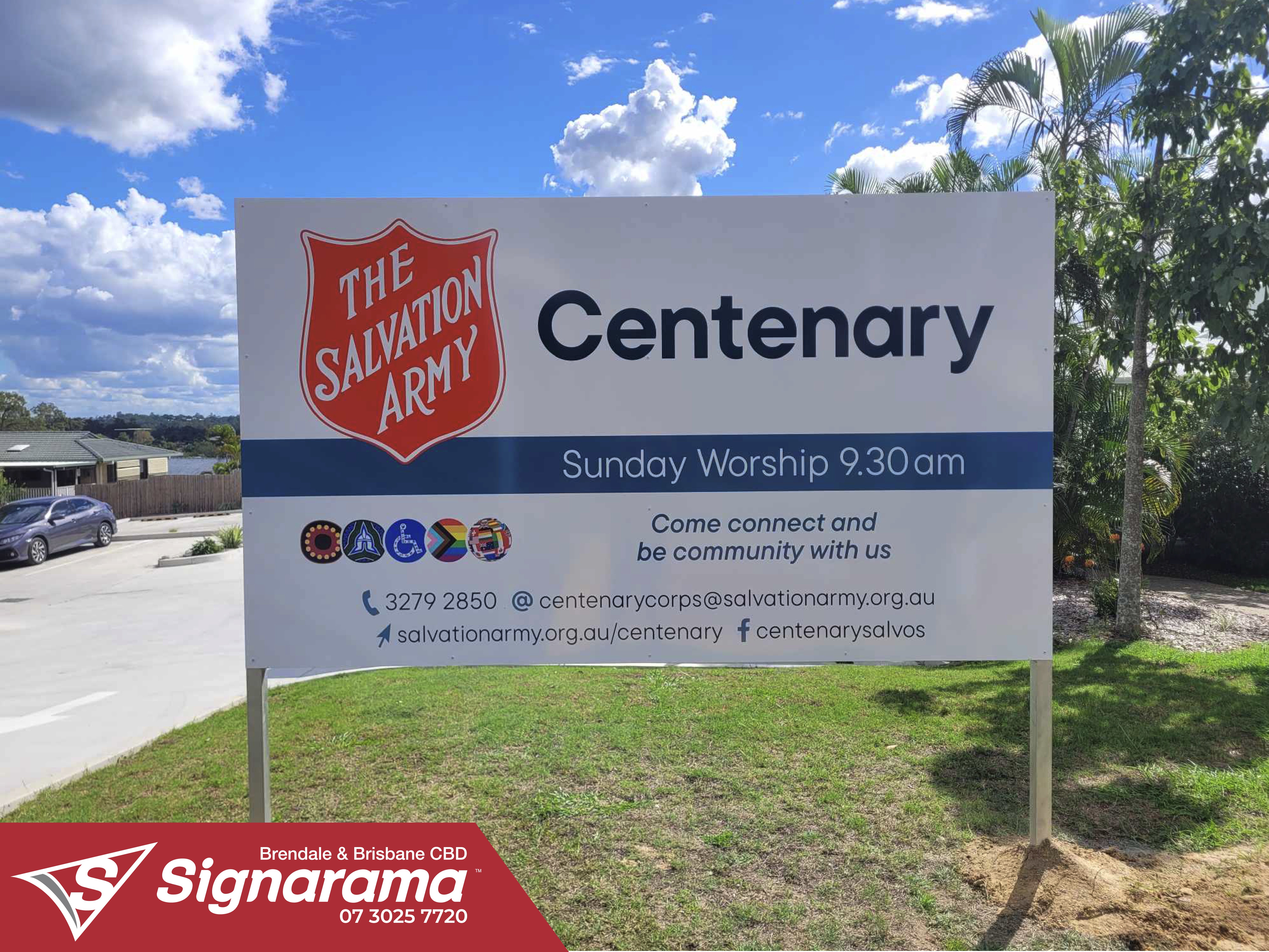 A Lasting Sign for a Lasting Mission - Panel & Post Sign | Signarama Brendale