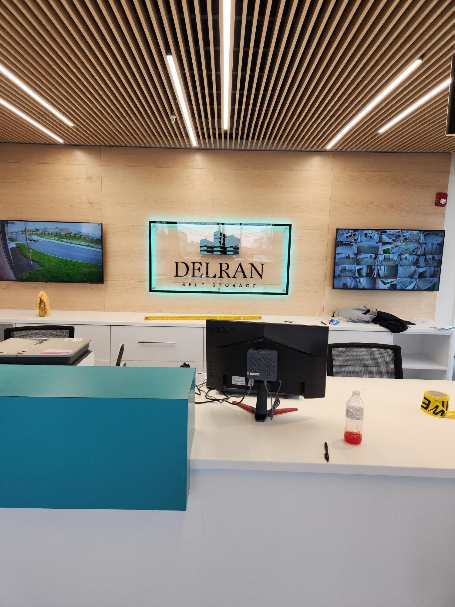 Back lit lobby sign in Delran