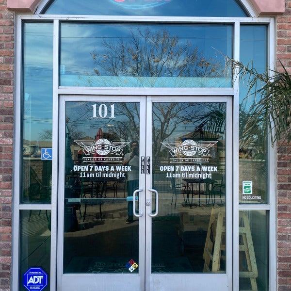 Wingstop Corona Door Decals