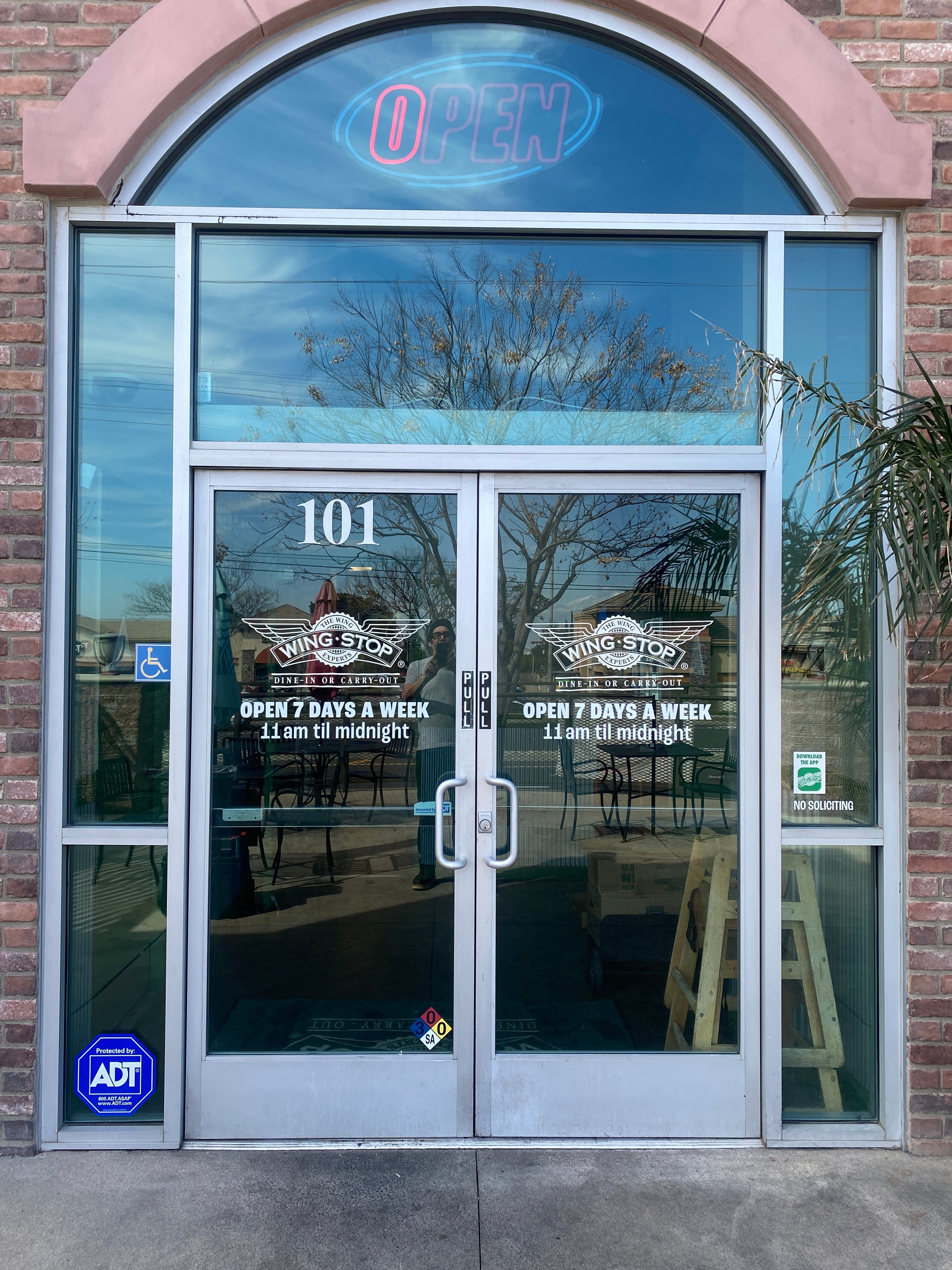 Wingstop Corona Door Decals