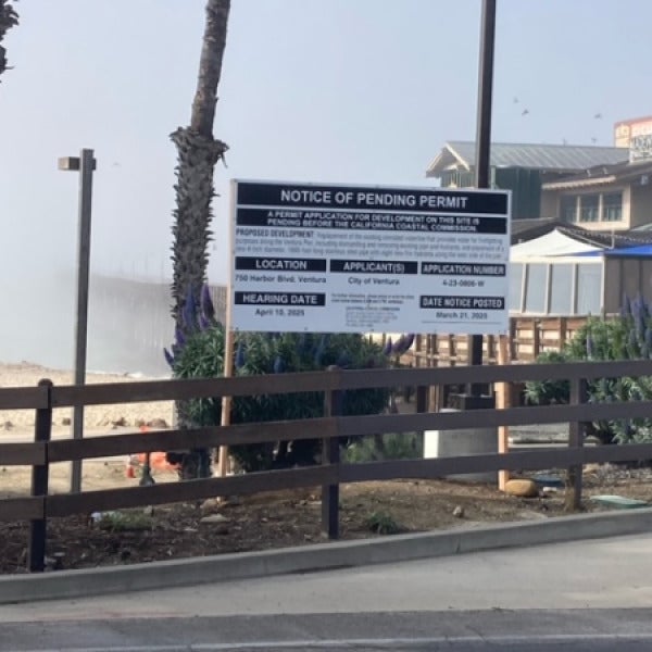 Post & Panel Ventura County Public Notice Sign