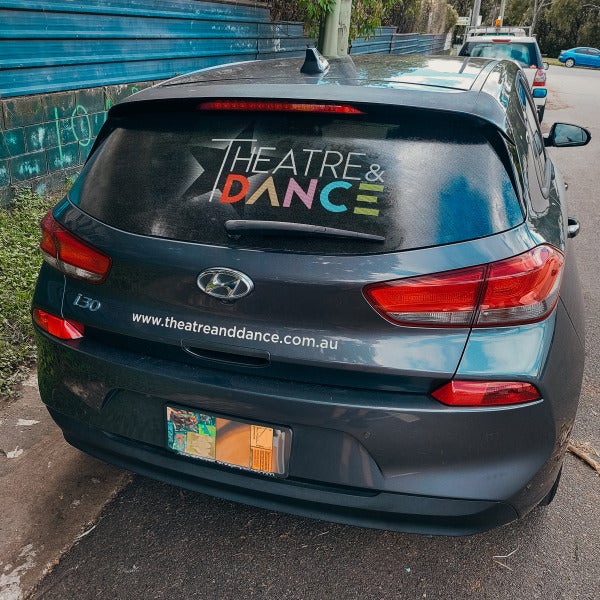 Mobile Promotion for Theatre and Dance: Rear Window Branding