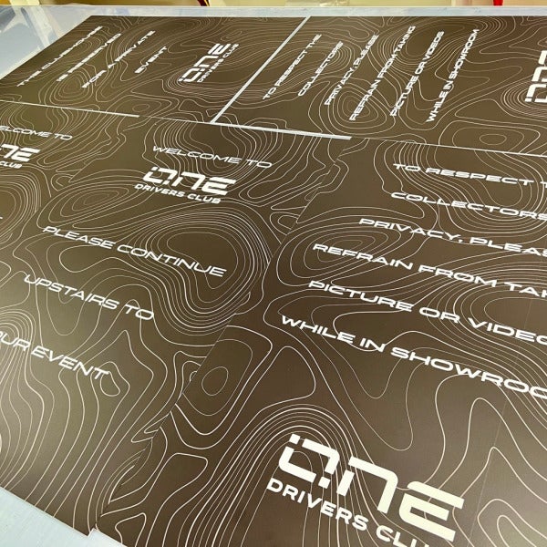 Easel Signs for that Memorable Branded Event - One Drivers Club, Redmond, WA