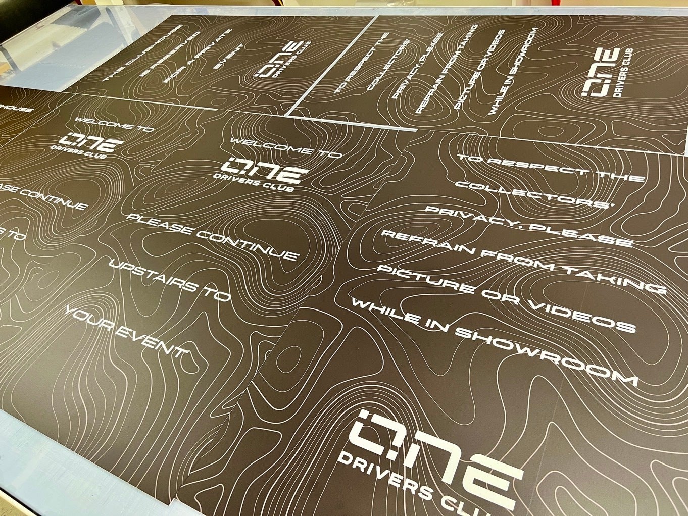 Easel Signs for that Memorable Branded Event - One Drivers Club, Redmond, WA