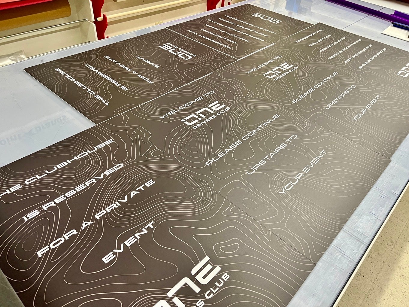 Easel Signs for that Memorable Branded Event - One Drivers Club, Redmond, WA