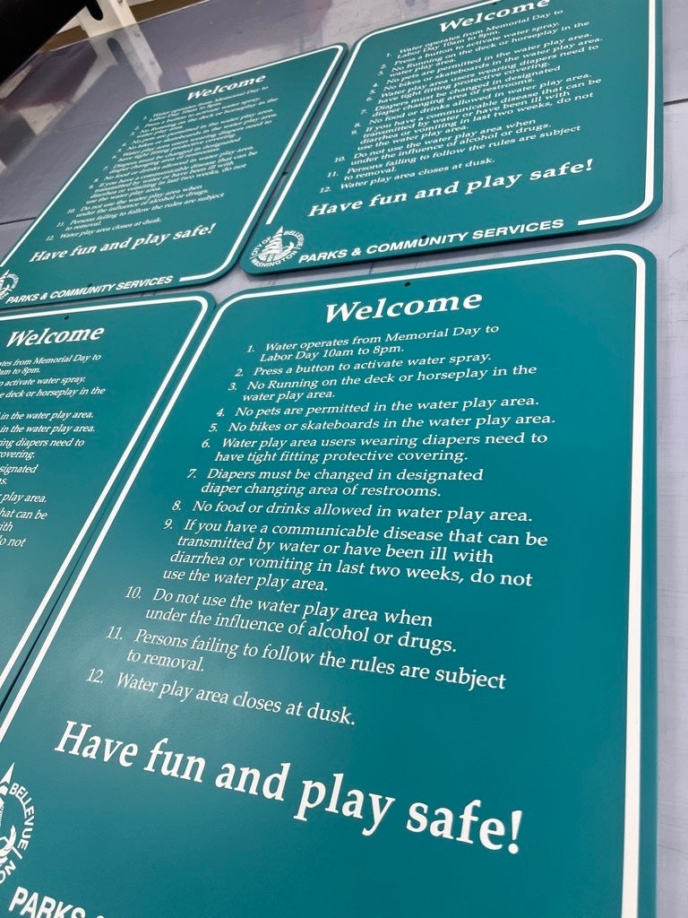 Parks Signs that Makes Visits a Positive Experience - Bellevue, WA