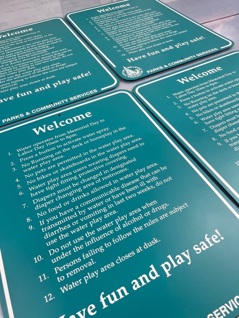 Parks Signs that Makes Visits a Positive Experience - Bellevue, WA
