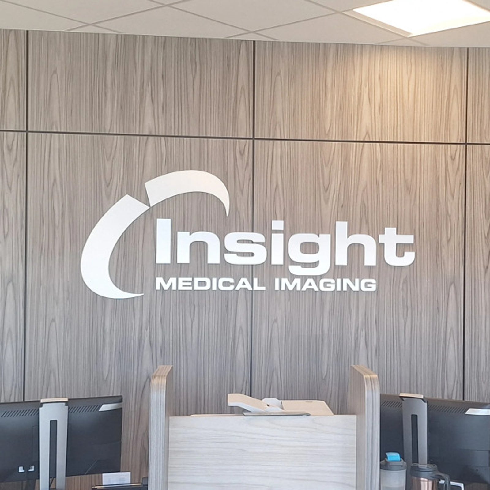 Reception Sign for Insight Medical in Edmonton, AB