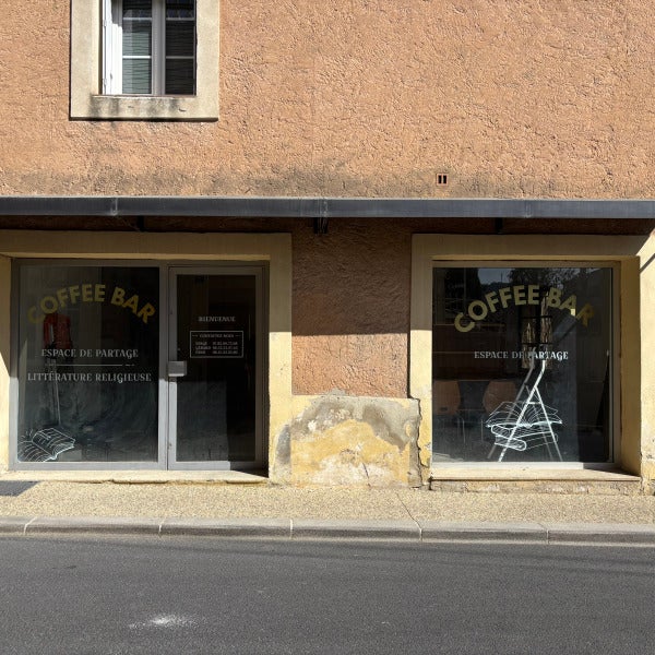 Vitrophanie d’un Coffee Bar à Monteux