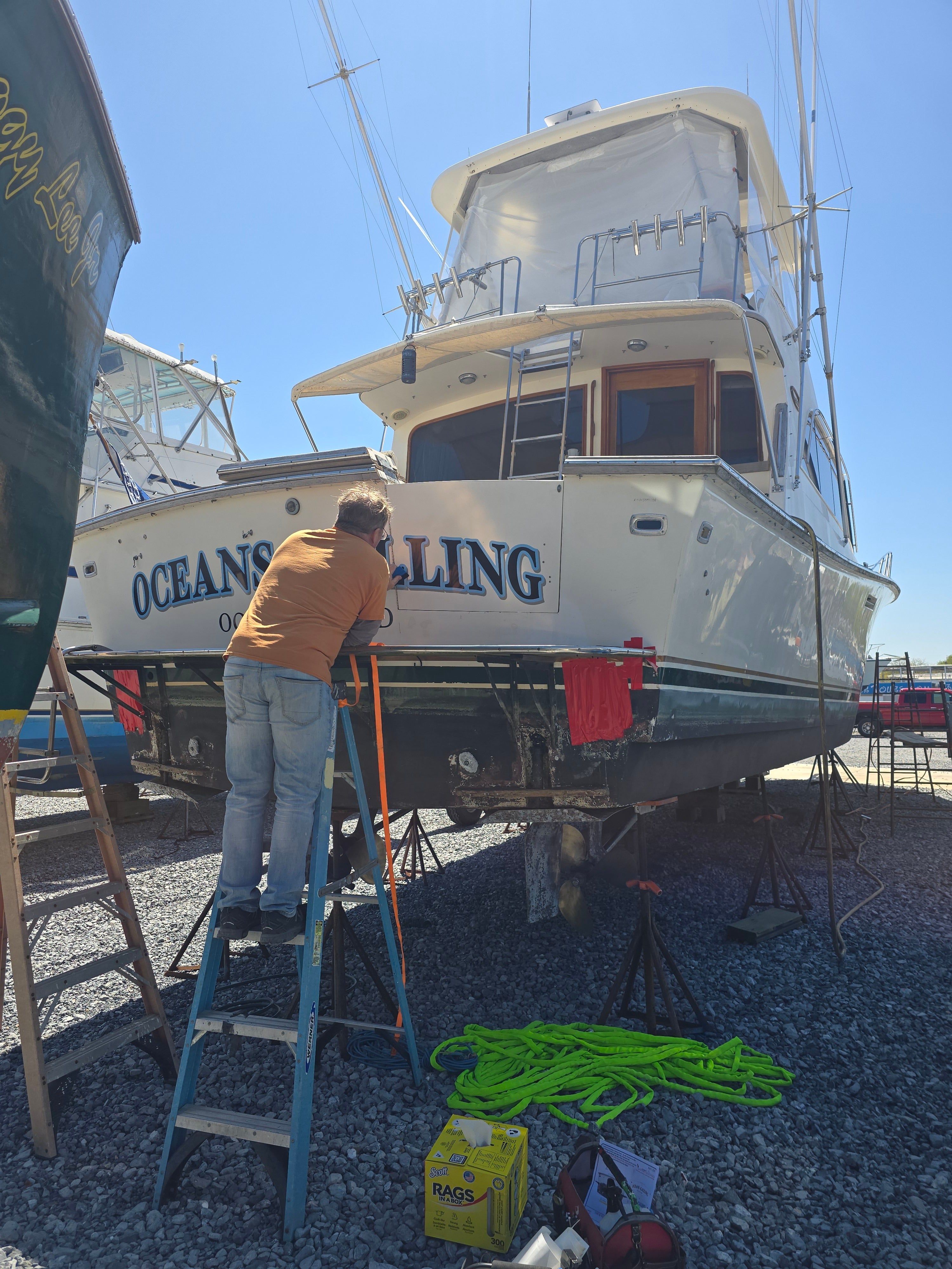 Oceans Calling Boat Decal