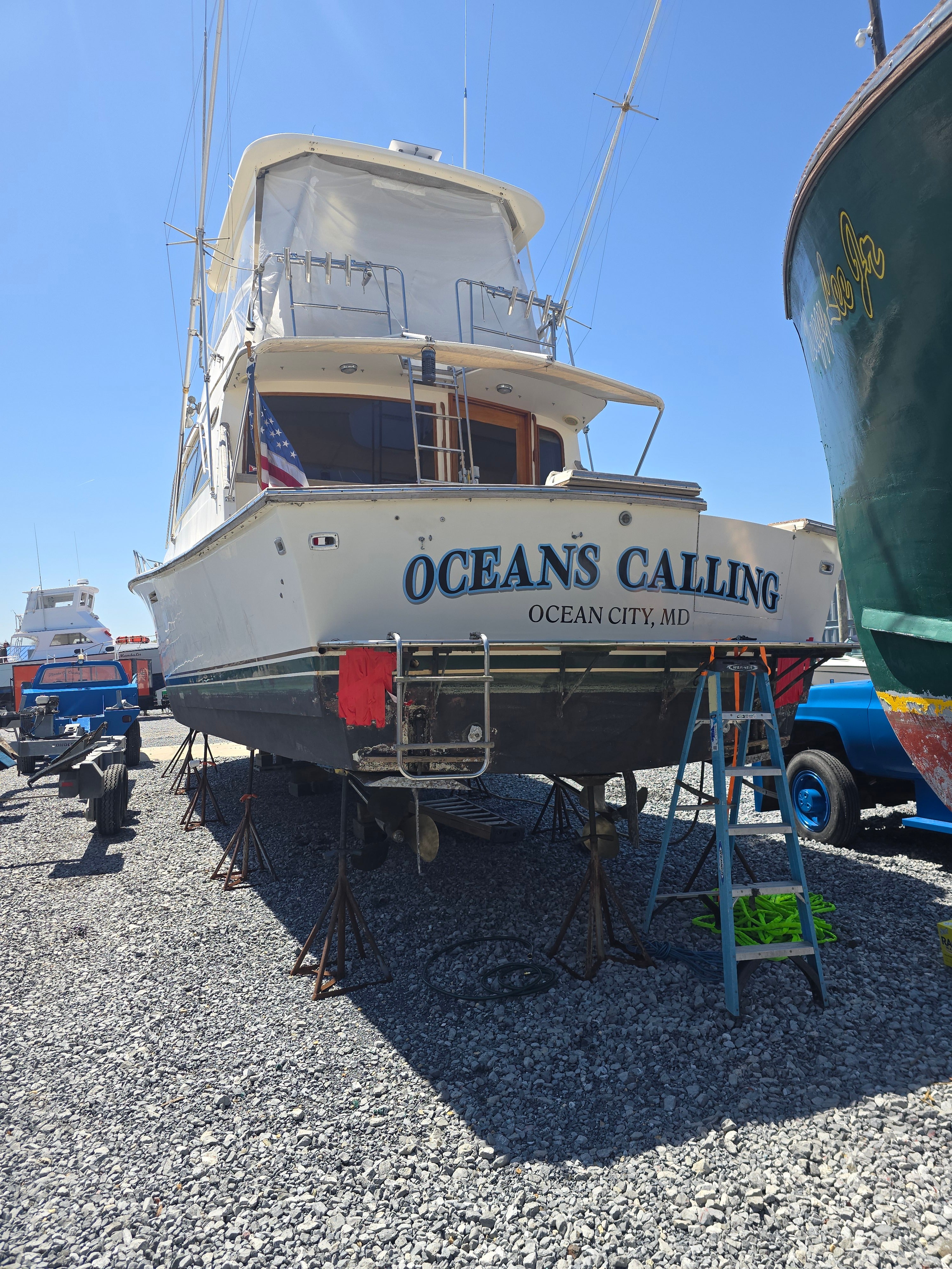Oceans Calling Boat Decal