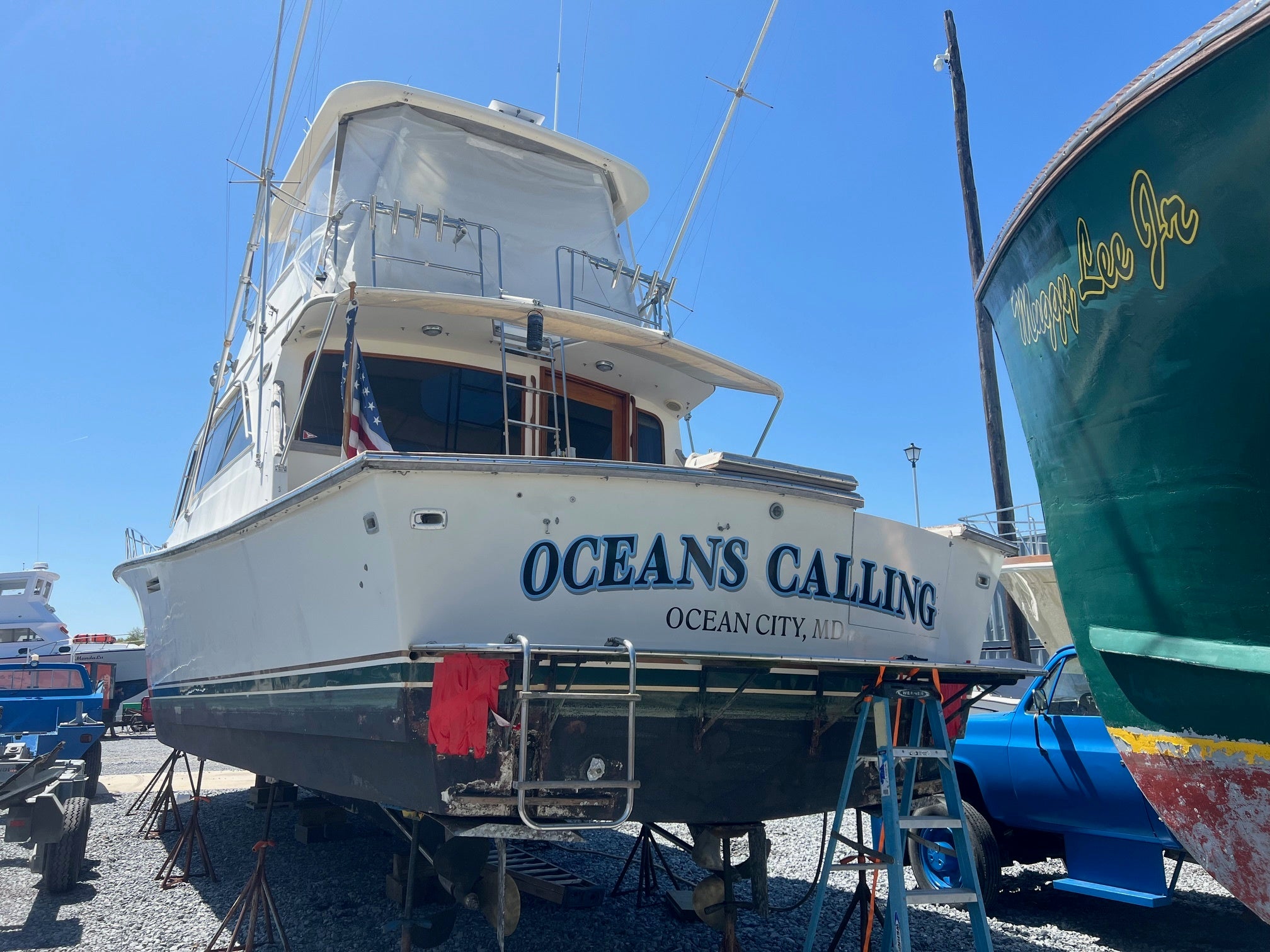 Oceans Calling Boat Decal