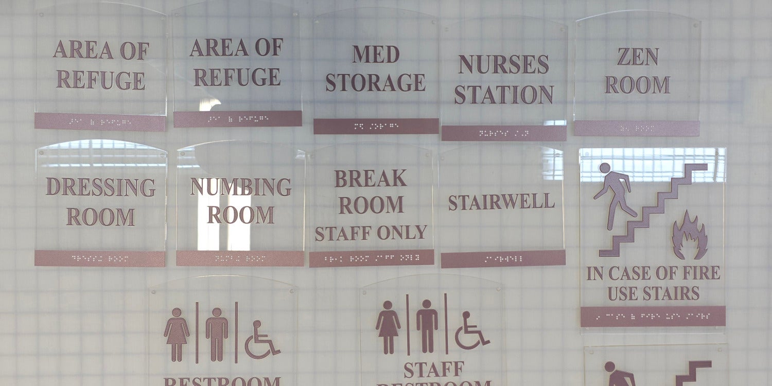 Accessibility & Braille Signs