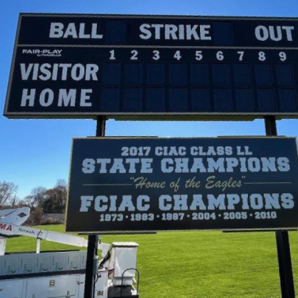 School Scoreboard Signs