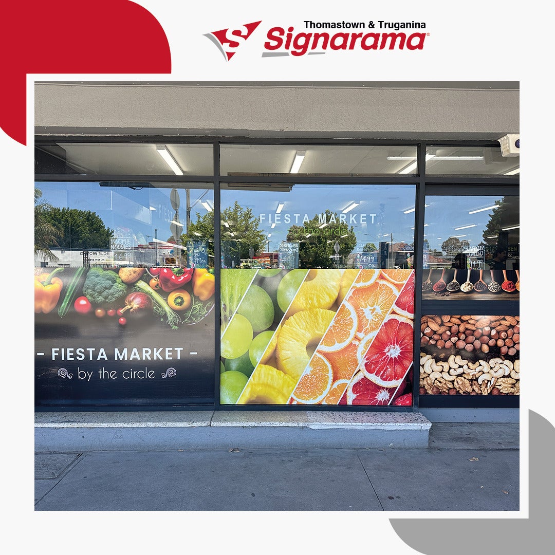 Vibrant Window Graphics for Fiesta Market Grocery Outlet – By  Signarama Thomastown & Truganina
