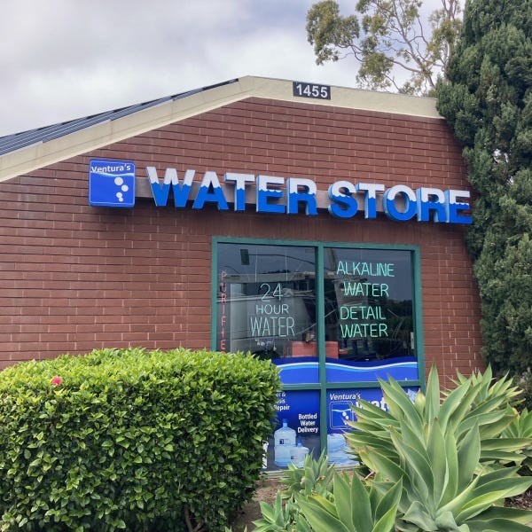 Custom Storefront Sign for Ventura's Water Store by Signarama – Professional Business Signage Installation