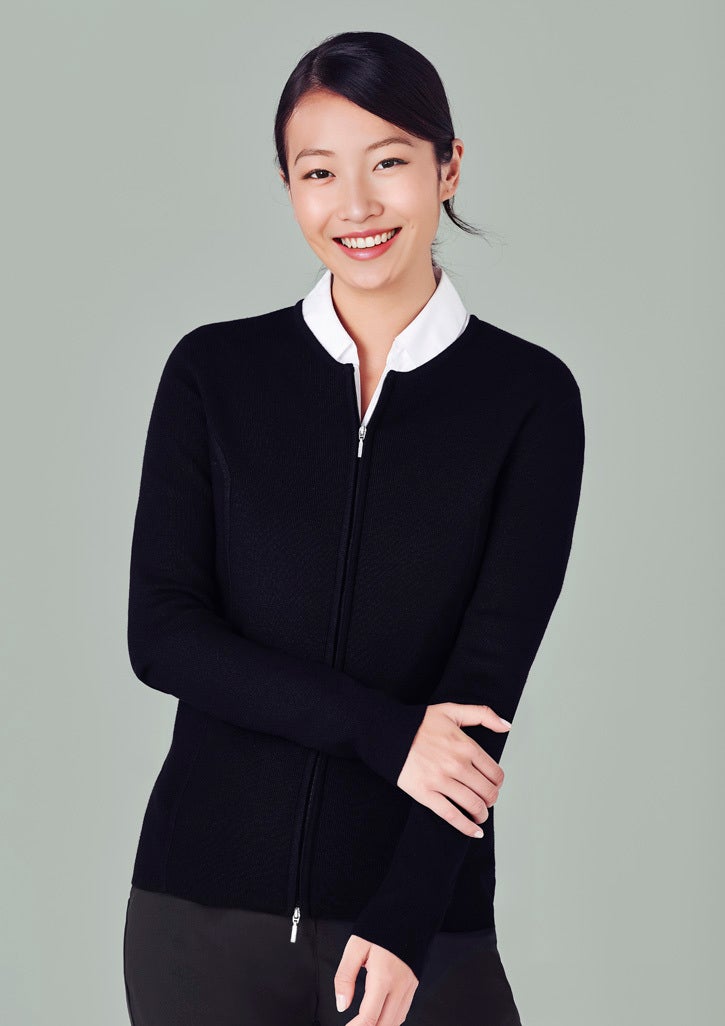 Womens 2-Way Zip Cardigan