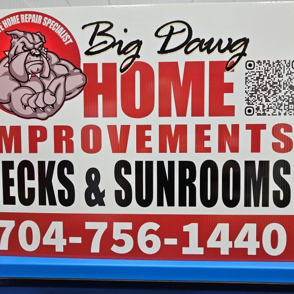 Show off your work with our Yard Signs!