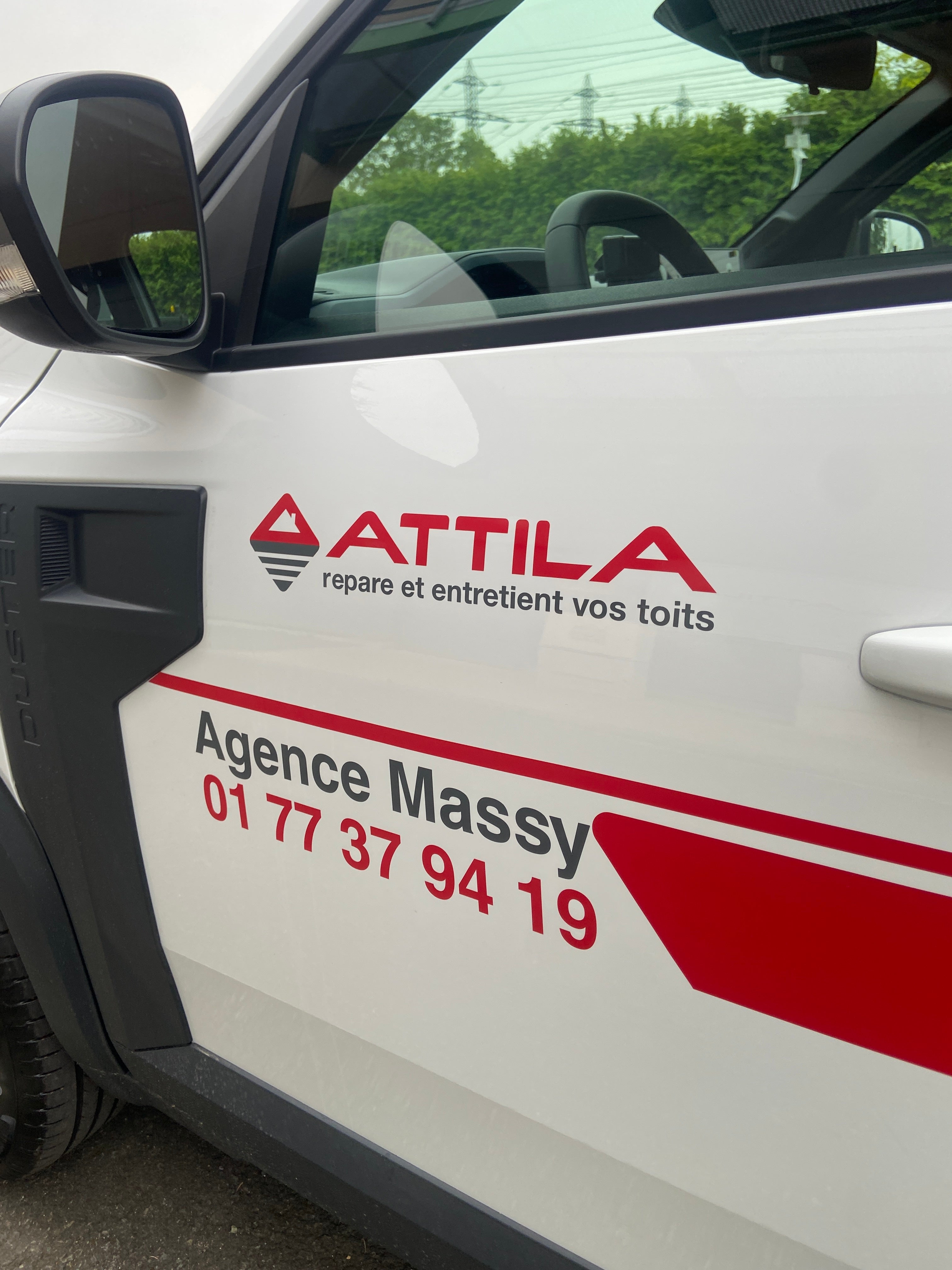 Marquage véhicules et camion Attila MASSY - Signarama Val d'Orge à Palaiseau