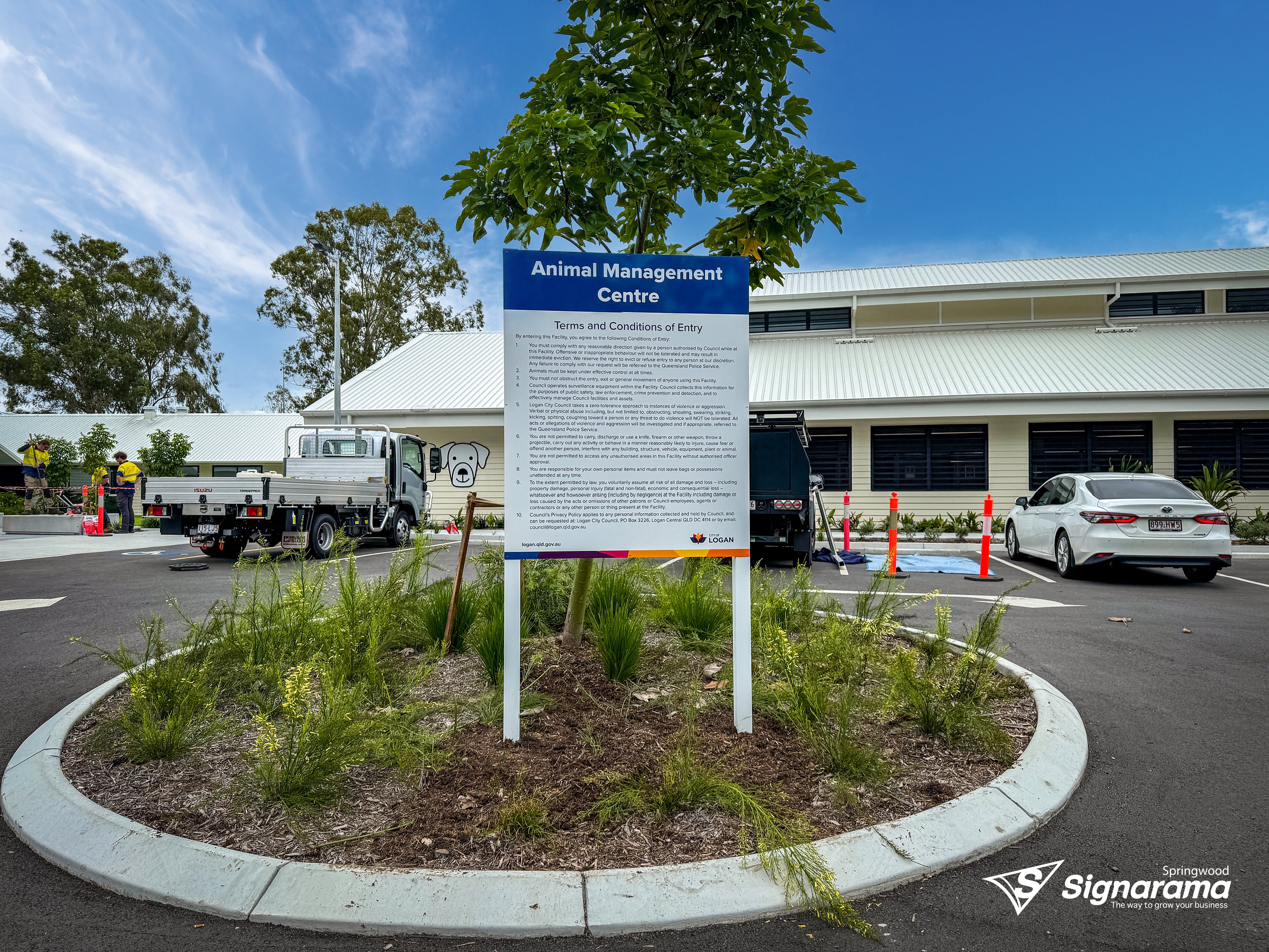 Animal Management Centre - Site Signage