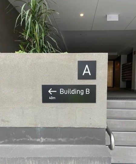 Directional Signage - 8 Clinch Ave Apartments - Preston VIC.