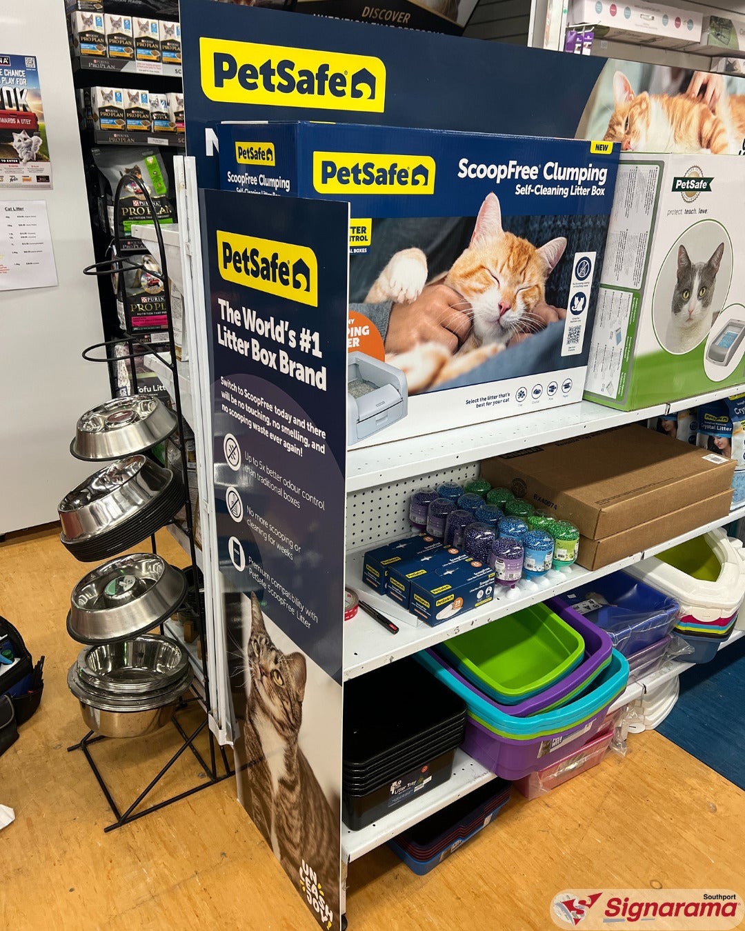 Retail advertising boards
