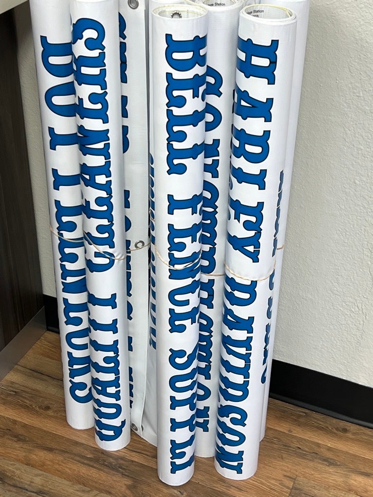 Sponsor Banners For Fallen Riders