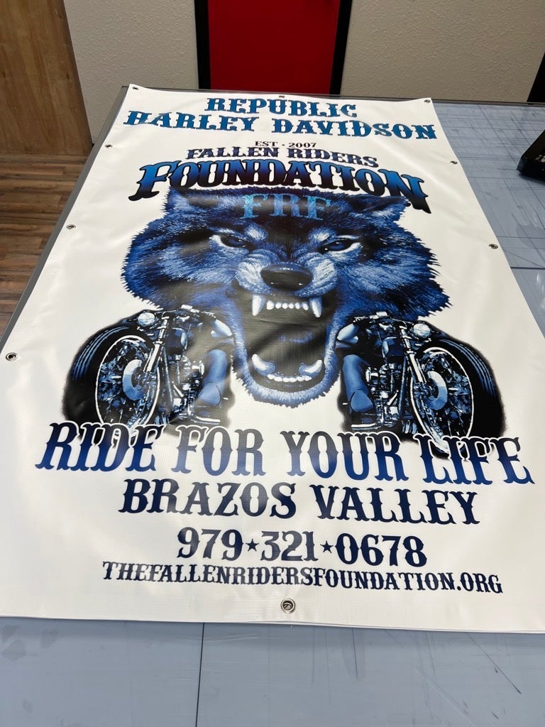 Sponsor Banners For Fallen Riders