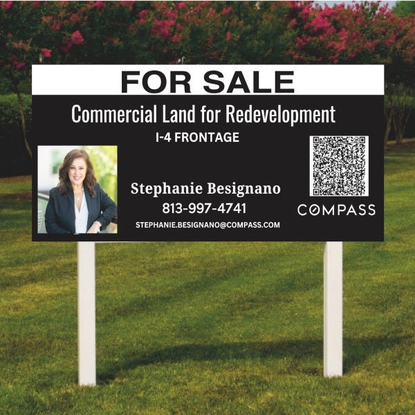 Real Estate Post & Panel Sign