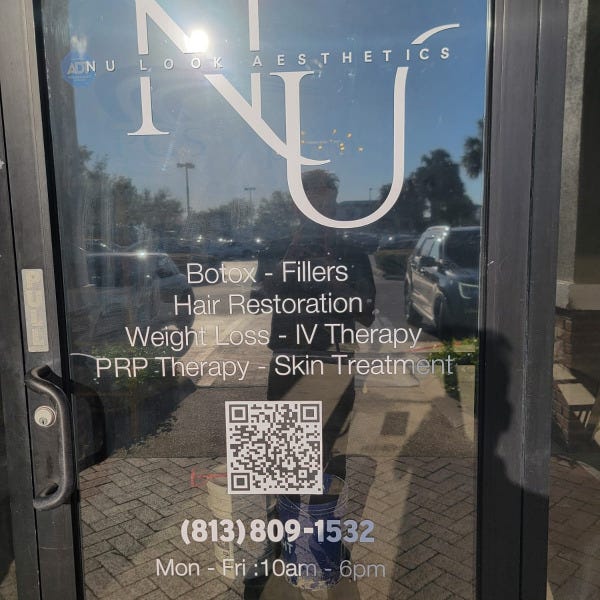 Full Glass Door Vinyl Graphic