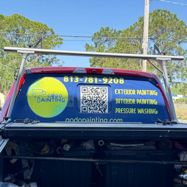 Truck Perforated Rear Window Graphics