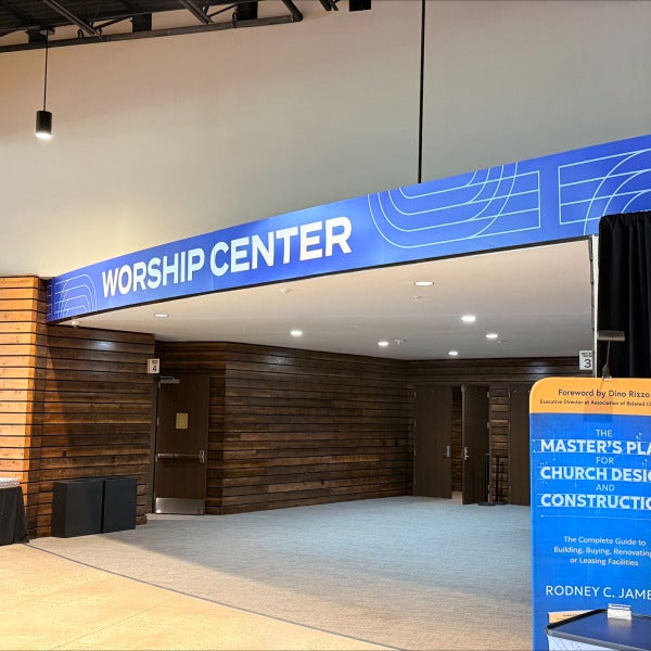 Custom Indoor and Outdoor Signage for The ARC Conference, held at Milestone Church, done by Signarama North Fort Worth/Keller