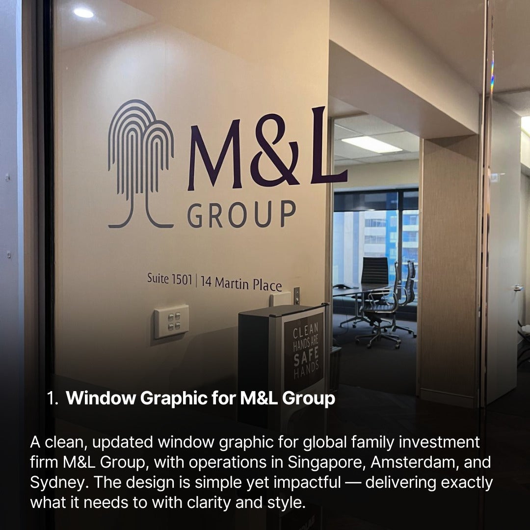 This Week at Signarama | Window & Wall Graphics, Frosting