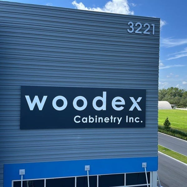 Woodex Sign