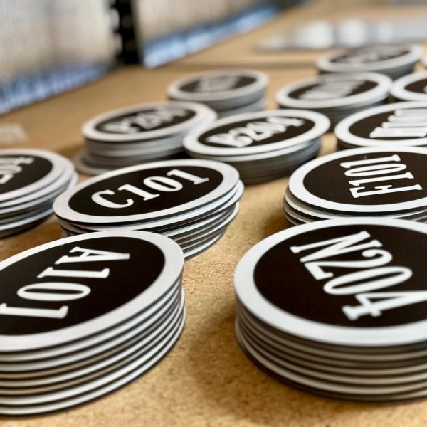 Custom Apartment Suite Plaques - Redmond, WA