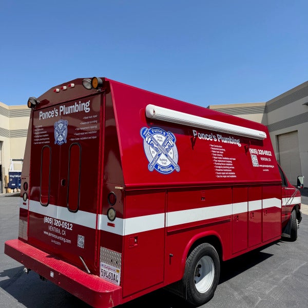 Custom Vehicle Graphics for Ponce's Plumbing – Professional Branding
