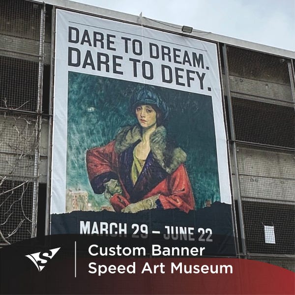 Speed Museum Banner Heralds New Show