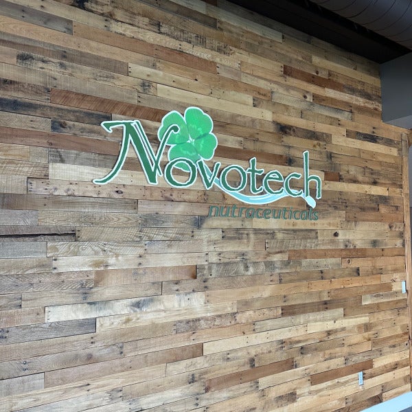 Dimensional Lobby Sign Installation for Novotech – Clean, Modern, and On-Brand