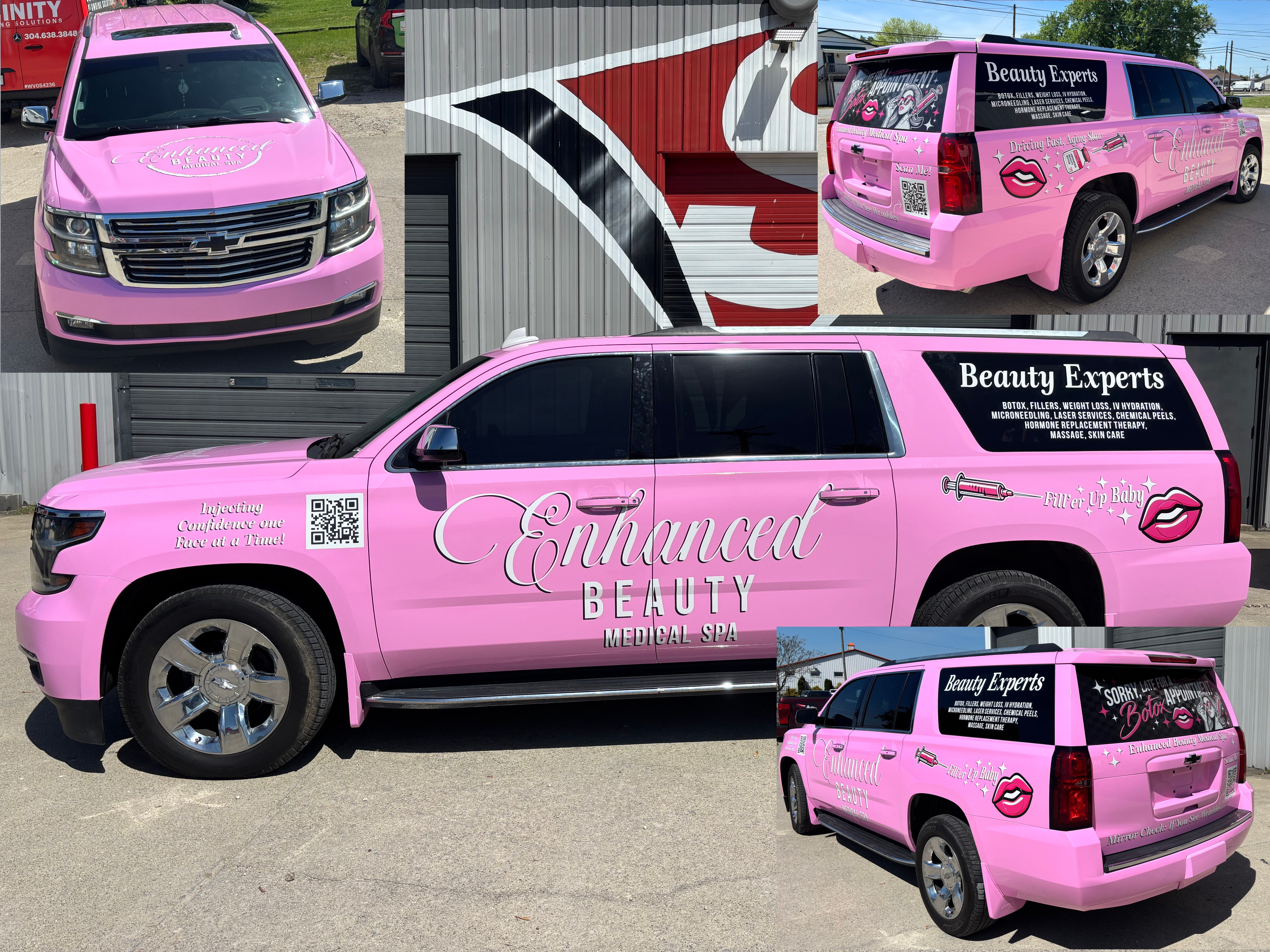 Enhanced Beauty Medical Spa Vehicle Wrap