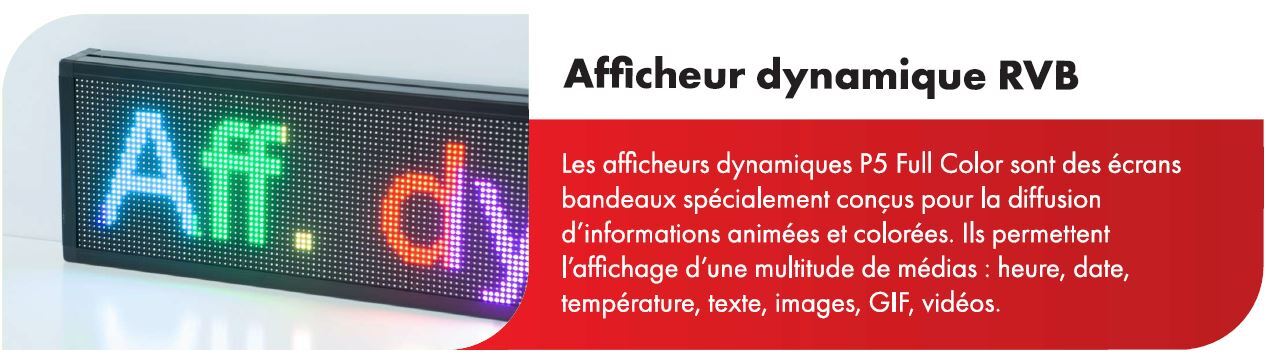 Afficheur dynamique RVB : l'outil de communication visuelle incontournable pour les professionnels – disponible chez Signarama Montpellier
