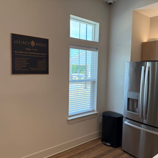 Legacy Ridge Honoring Plan - Board of Commissioners Plaque