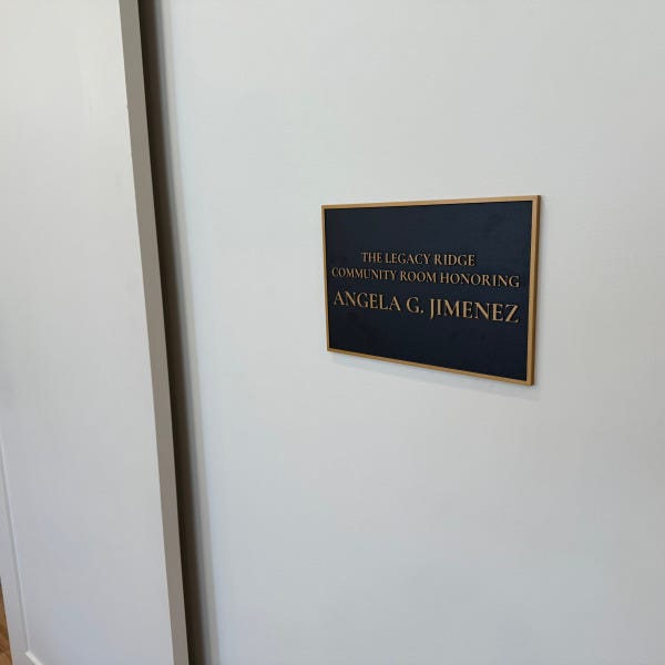 Legacy Ridge Honoring Plan - Angela G. Jimenez