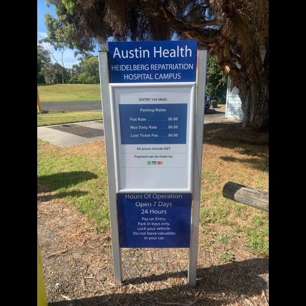 Car Park Signage - Austin Health - Ivanhoe VIC.